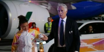 La fiamma olimpica arriva al Quirinale