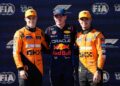 Oscar Piastri, Max Verstappen e Lando Norris