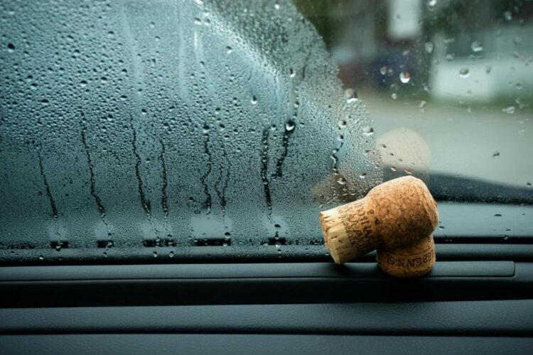 Tappo di sughero vetro automobile