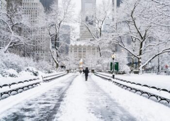 Tempesta di neve a New York