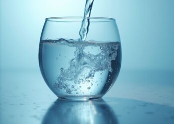 Un bicchiere d'acqua