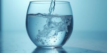 Un bicchiere d'acqua