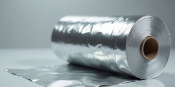 Un rotolo di alluminio da cucina