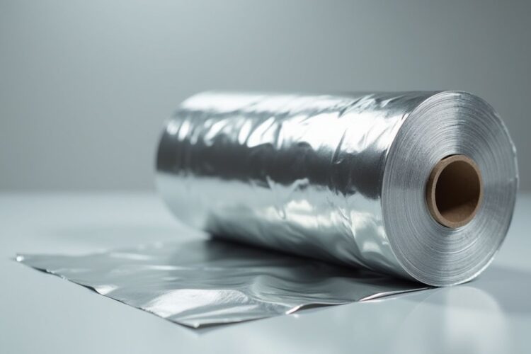 Un rotolo di alluminio da cucina