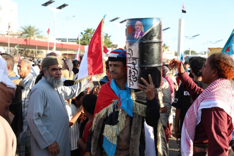Una manifestazione per l'indipendenza dello Yemen