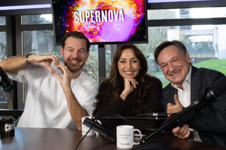 Benedetta Parodi e Fabio Caressa ospiti di Alessandro Cattelan a Supernova