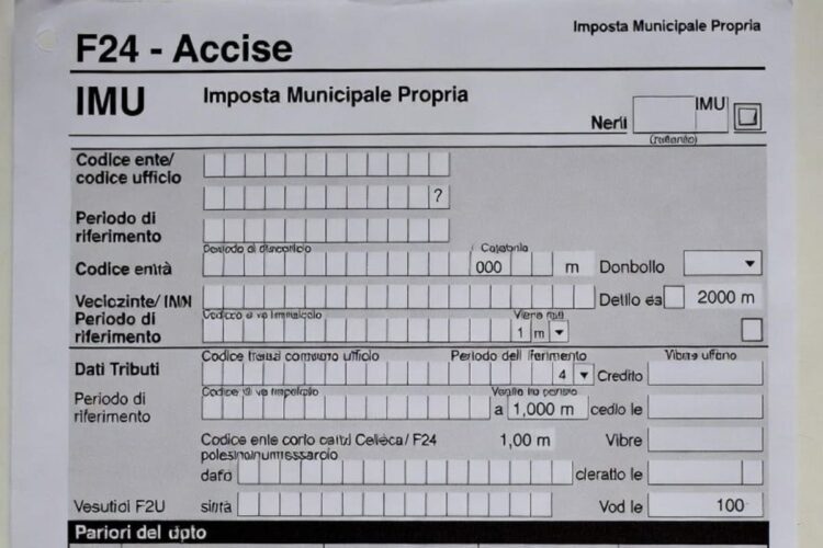 Un F24 per pagare IMU