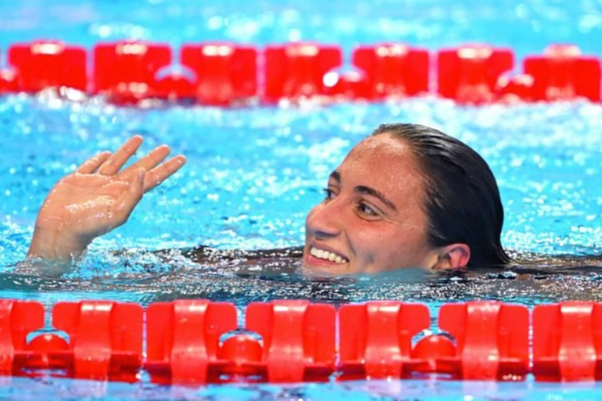 Simona Quadarella in vasca