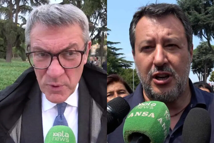 Maurizio Landini e Matteo Salvini sullo sciopero generale