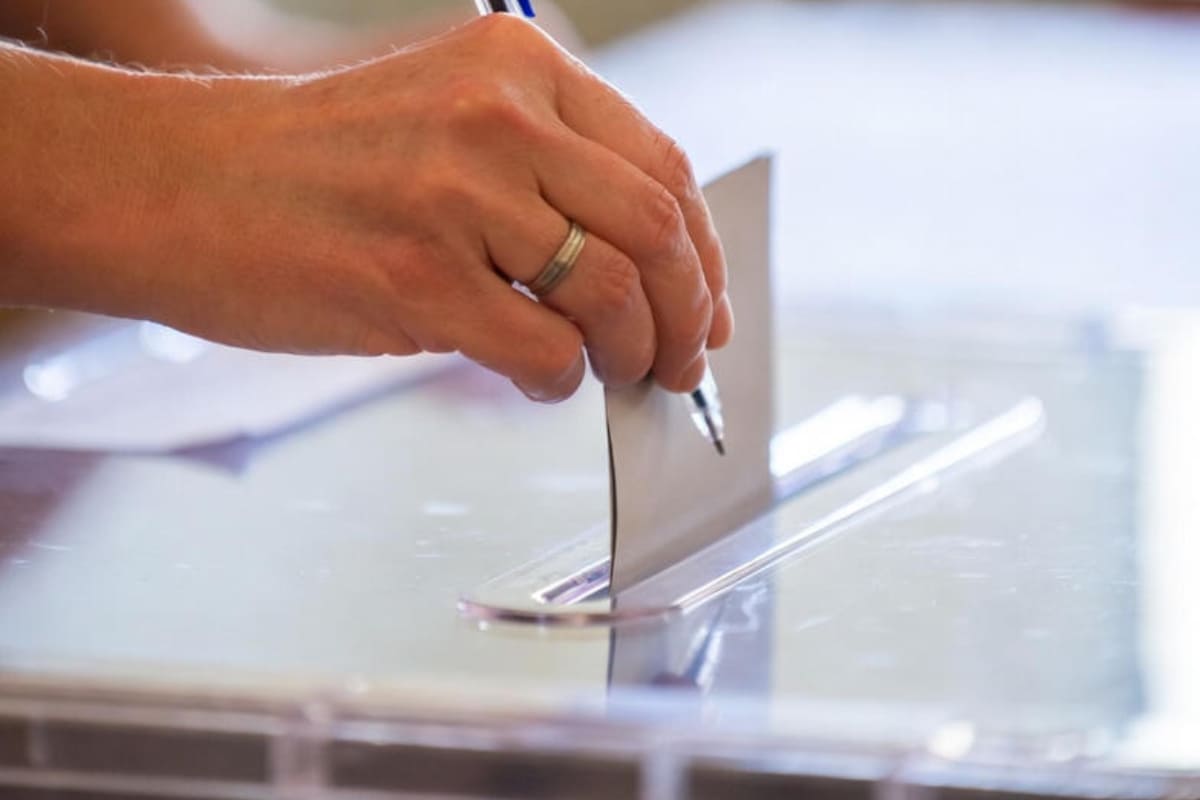 Una scheda elettorale