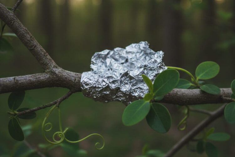 Carta stagnola in giardino: il segreto che non sapevi che allontana i parassiti