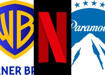 I loghi di Warner, Netflix e Paramount