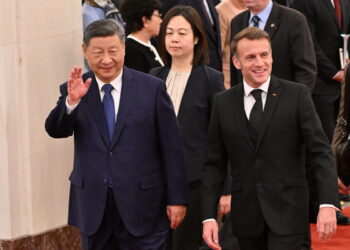 Xi Jinping ed Emmanuel Macron
