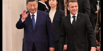 Xi Jinping ed Emmanuel Macron
