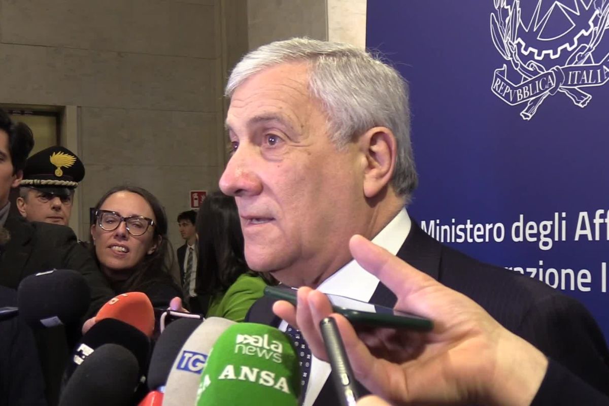 Il ministro degli Esteri Antonio Tajani