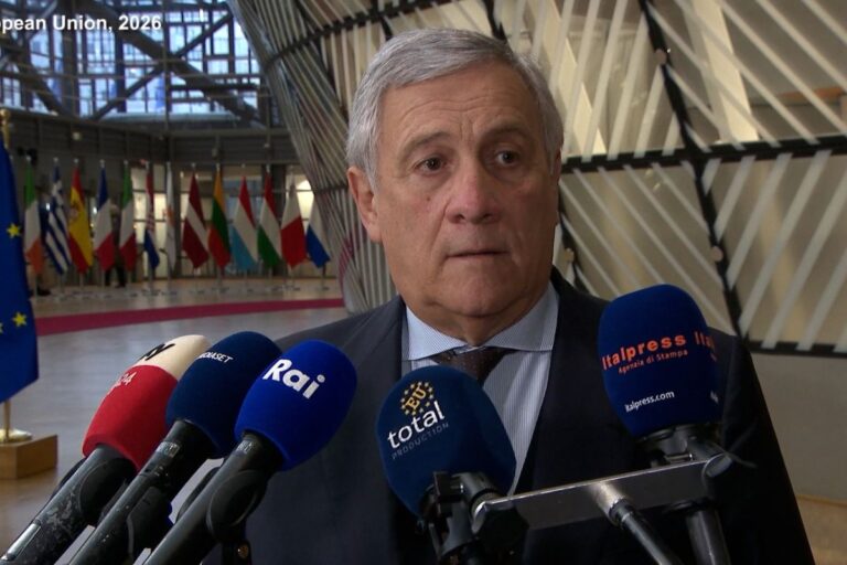 Il ministro degli Esteri Antonio Tajani