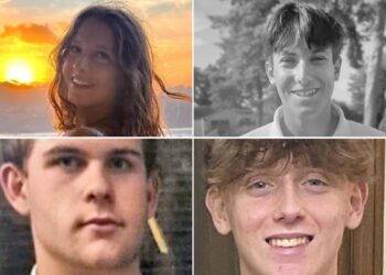 Da sx a dx, in alto Chiara Costanzo, Emanuele Galeppini. In basso Achille Osvaldo Giovanni Barosi e Giovanni Tamburi