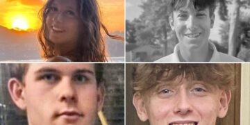 Da sx a dx, in alto Chiara Costanzo, Emanuele Galeppini. In basso Achille Osvaldo Giovanni Barosi e Giovanni Tamburi