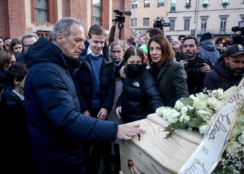 I genitori di Chiara Costanzo al suo funerale