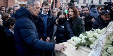 I genitori di Chiara Costanzo al suo funerale