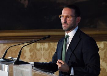 Il Sottosegretario al Ministero dell'Economia e Finanze Federico Freni