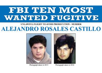 Il manifesto da ricercato di Alejandro Rosales Castillo