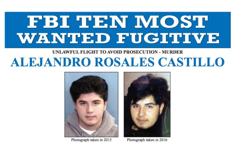 Il manifesto da ricercato di Alejandro Rosales Castillo