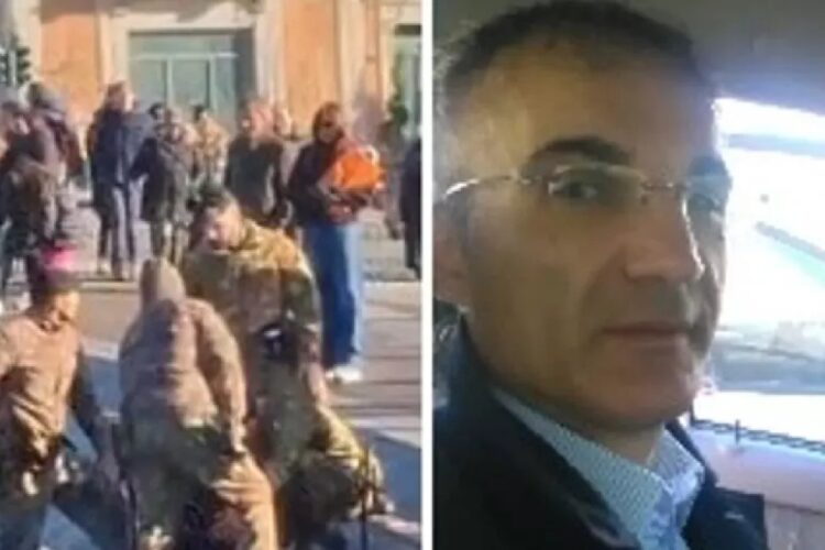 Il salvataggio di un uomo caduto nel lago di Como