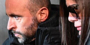 Jacques Moretti assieme alla moglie Jessica