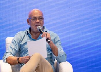 Il presidente dell'Assemblea Nazionale del Venezuela, Jorge Rodríguez