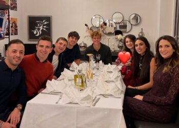 La festa di Capodanno di Sinner insieme agli amici Ciccone e Giovinazzi