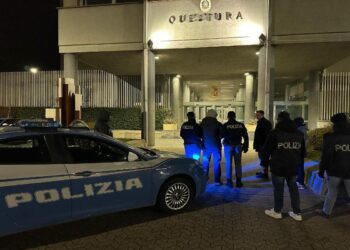 L'arrivo alla Questura di Brescia del cittadino croato Marin Jelenic