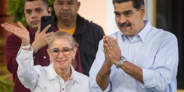 Nicolas Maduro e la moglie Cilia Flores
