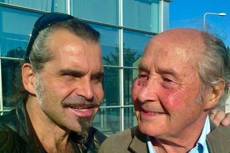 Piero Pelù insieme al padre