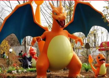 Pokémon come Charmander, Charmeleon e il mitico Charizard nel nuovo parco a tema