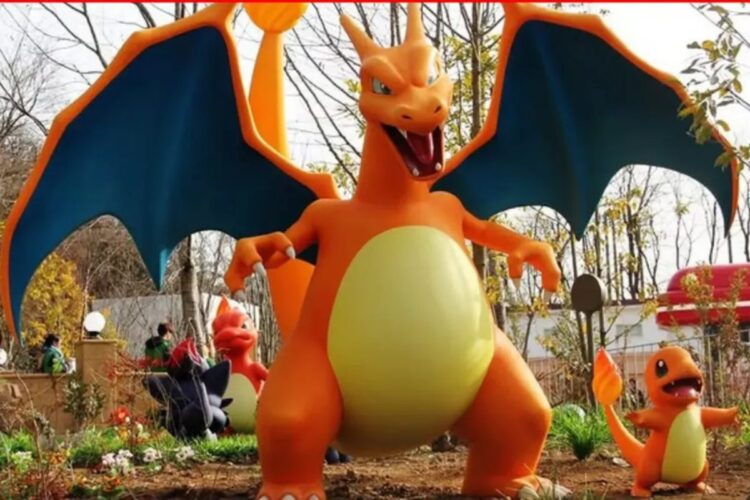 Pokémon come Charmander, Charmeleon e il mitico Charizard nel nuovo parco a tema