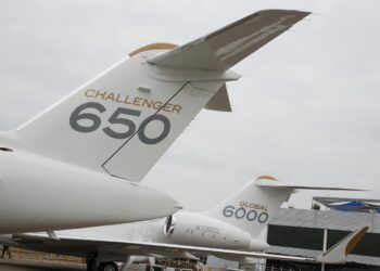 Un jet privato Bombardier Challenger 650