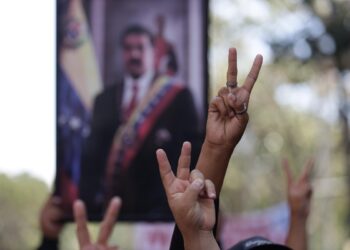Una protesta in Venezuela