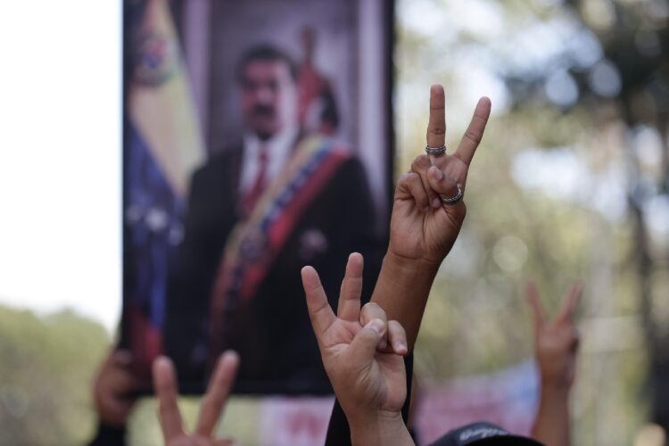 Una protesta in Venezuela