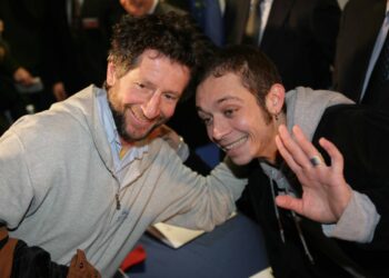 Valentino Rossi con suo padre Graziano