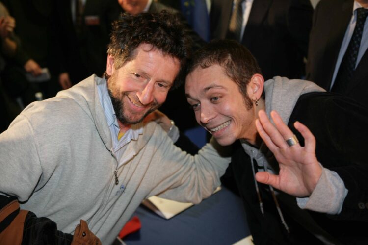 Valentino Rossi con suo padre Graziano