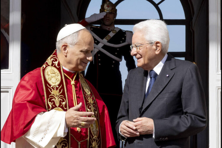 Sergio Mattarella e Papa leone XIV