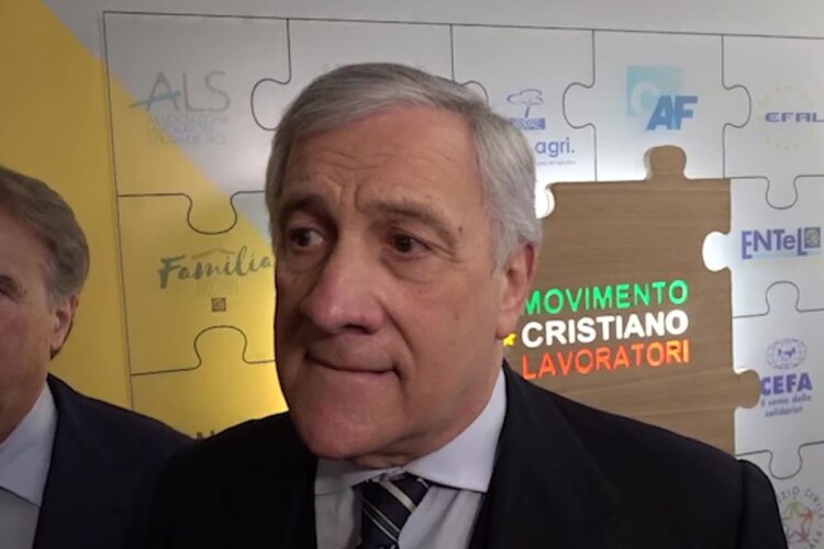 Il ministro degli Esteri Antonio Tajani