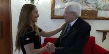 Il Presidente della Repubblica Sergio Mattarella incontra Sofia Goggia