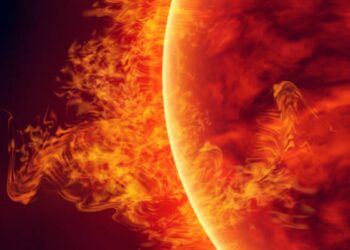 Attività intensa del sole