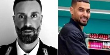 Carmelo Cinturrino e la vittima Abderrahim Mansouri