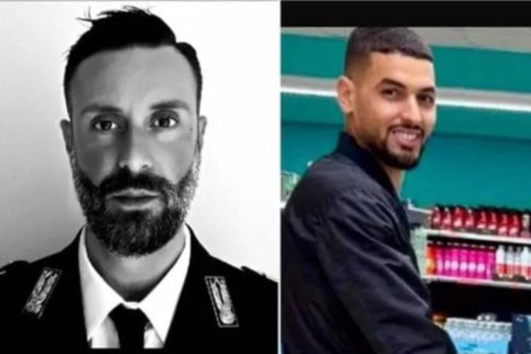 Carmelo Cinturrino e la vittima Abderrahim Mansouri