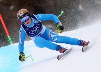 Federica Brignone durante il super G