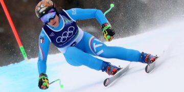 Federica Brignone durante il super G