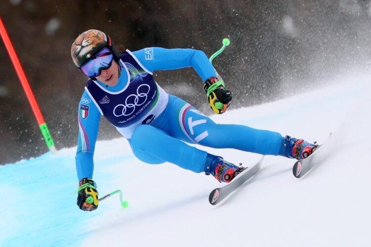Federica Brignone durante il super G